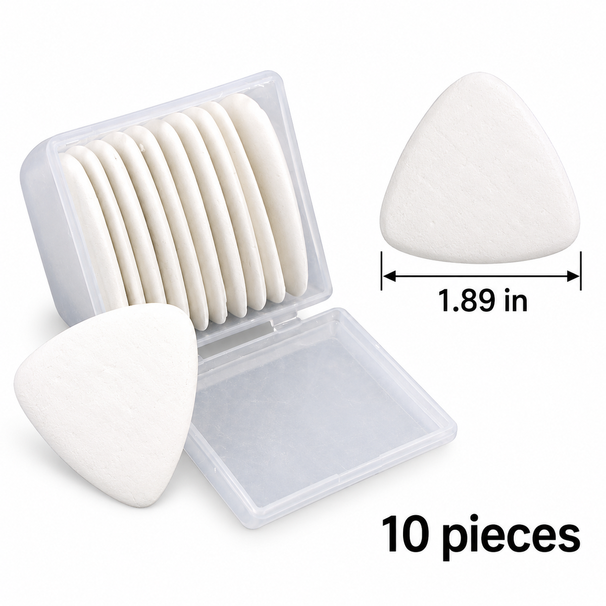White Tailor Chalk with Storage Box, 10 Pieces — size information