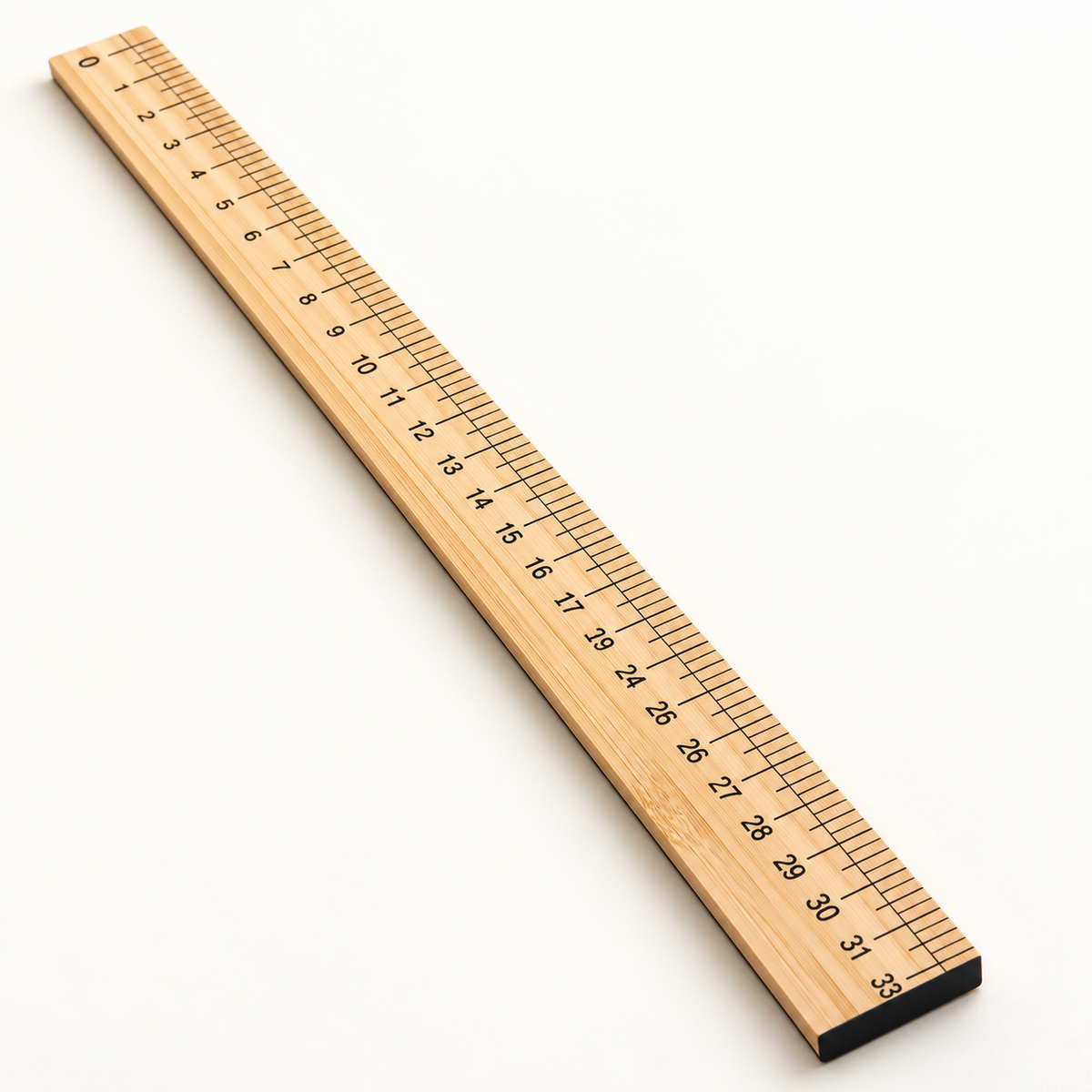 Bamboo Sewing Ruler, 33.3 cm — product detail